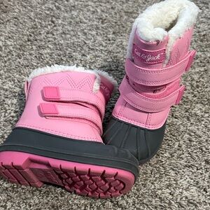 Cat & Jack Pink and Gray Boots